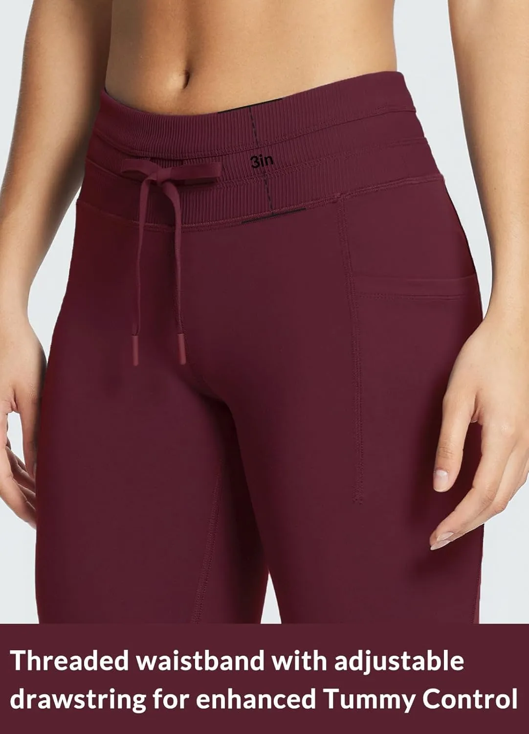 baleaf Women's Fleece Lined High Waisted Leggings Water Resistant Thermal Warm Winter Tights Ski Hiking Pants with Pockets