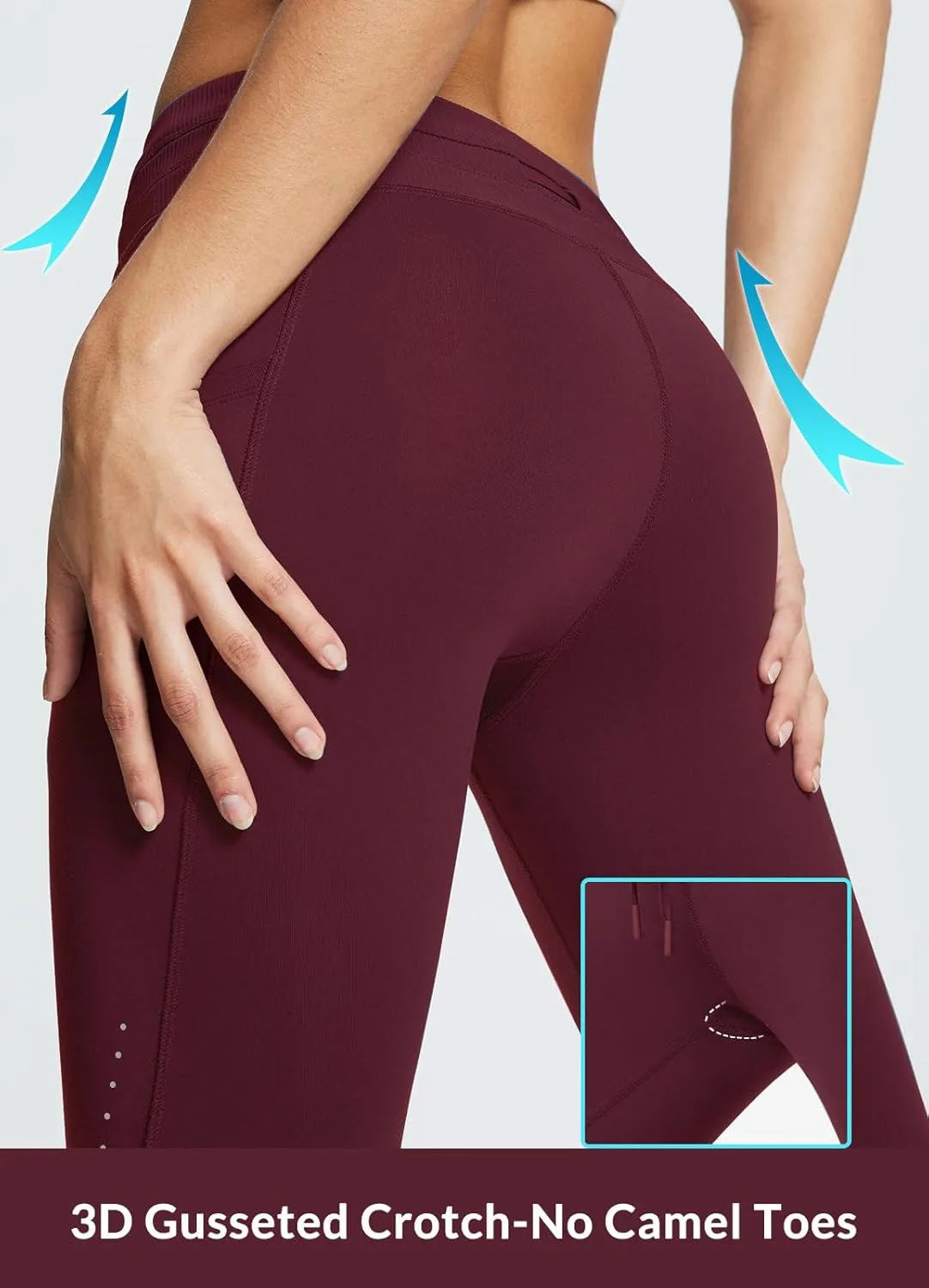 baleaf Women's Fleece Lined High Waisted Leggings Water Resistant Thermal Warm Winter Tights Ski Hiking Pants with Pockets