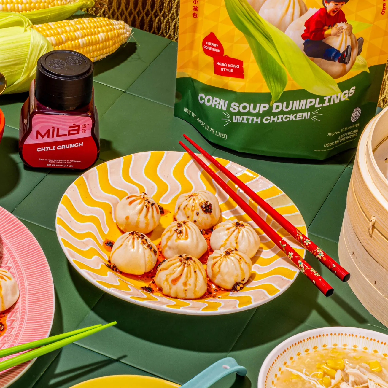Creamy Corn Soup Dumplings (50 PC)
