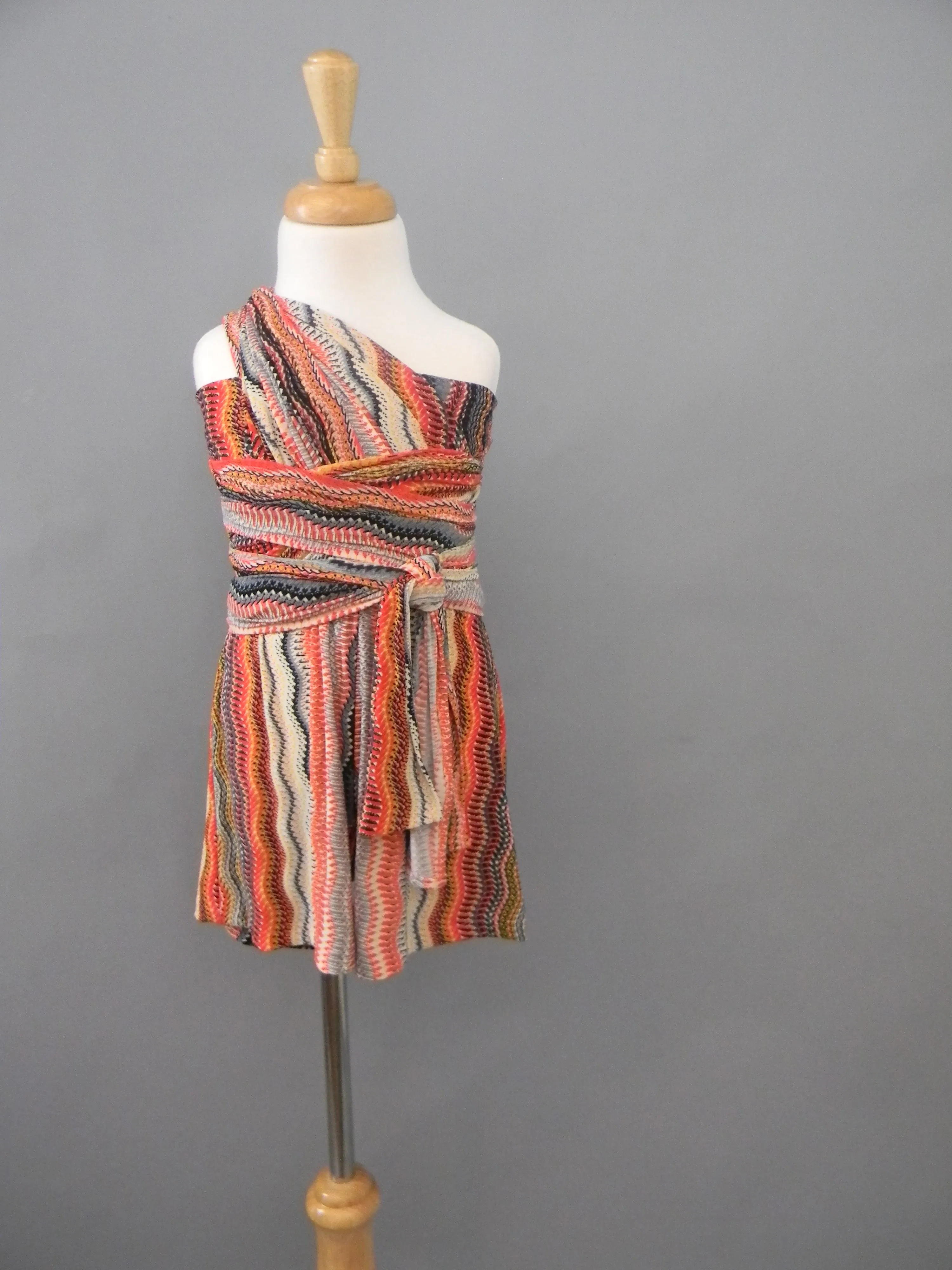 Girl's Romper in Rocking it in Orange
