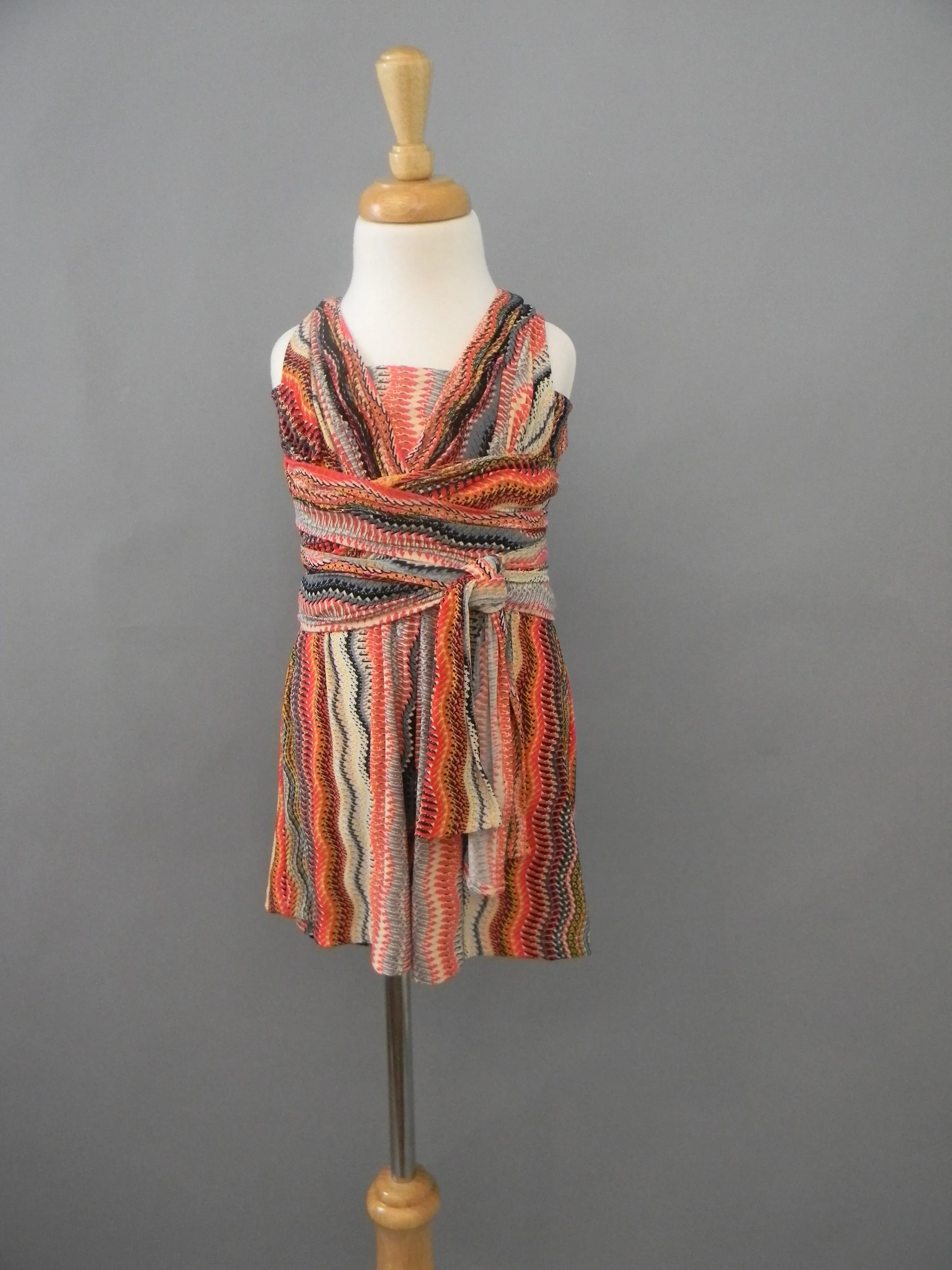 Girl's Romper in Rocking it in Orange