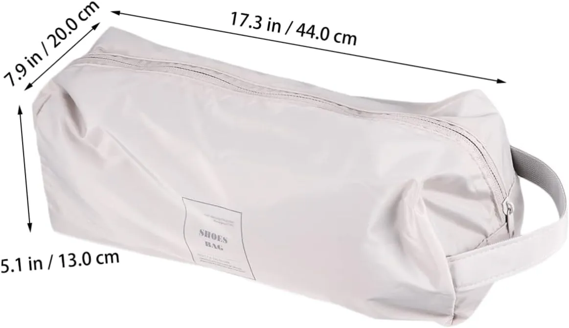 STOBAZA 1pc Portable Travel Shoe Bag Foldable Sports Shoe Organizer Waterproof Surface Fashion Sneaker Pouches for 2-3 Pairs
